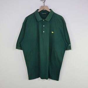 Vintage Masters Collection Mercerized Cotton Golf Polo Shirt XL Green Sportswear